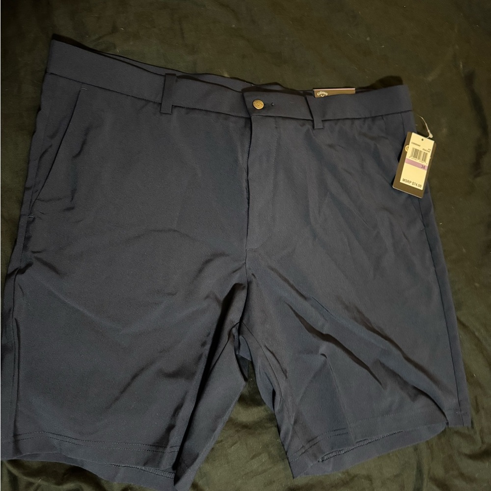 Callaway Men's Navy Flat Front Shorts